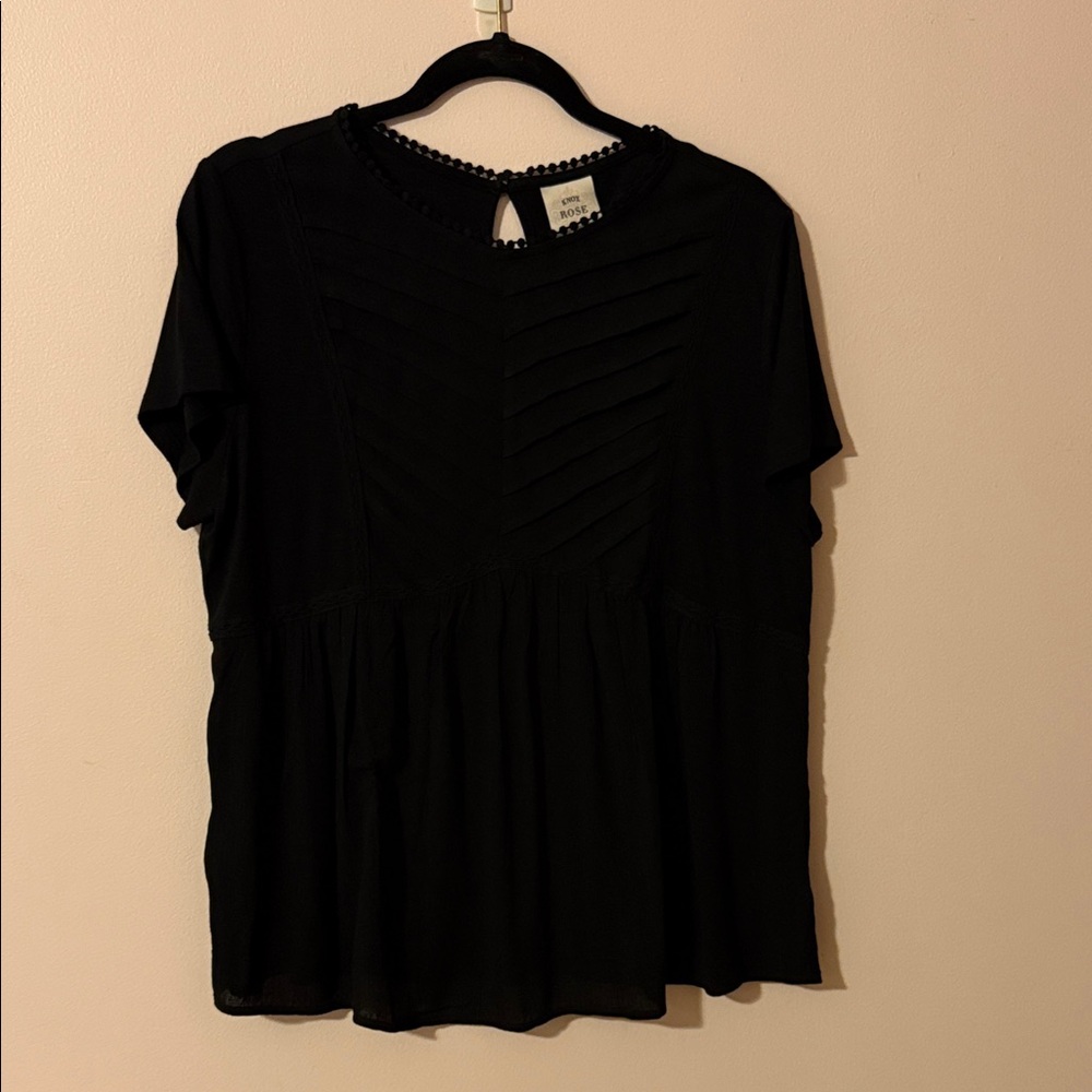 Elegant Black Women's Top